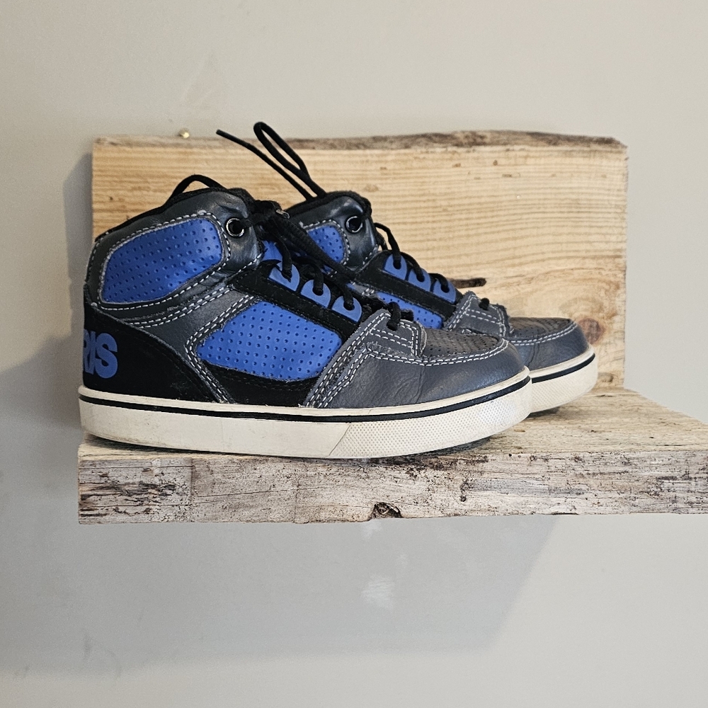 Osiris Toddler Shoes Skate Sneaker Black Blue Size 10